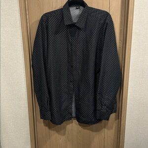 Stylish Black Polka Dot Men's Shirt